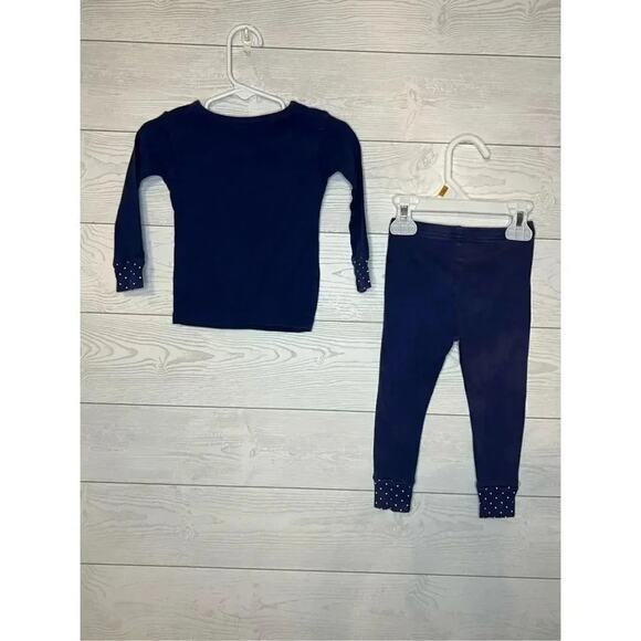 Carter’s navy 2 piece pajamas “Super Awesome “ in glitter letters Size 18 months - Picture 2 of 3